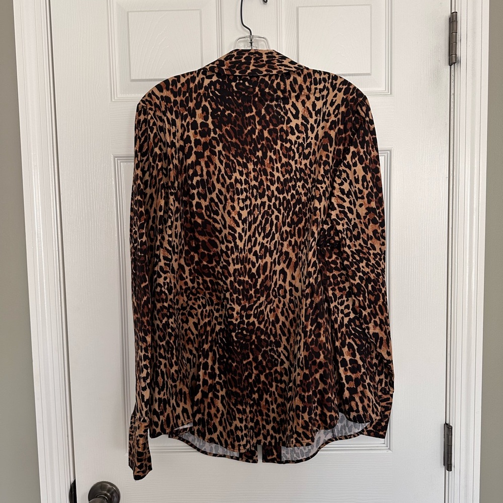 🐆Lane Bryant Animal Print Blouse - Picture 3 of 5